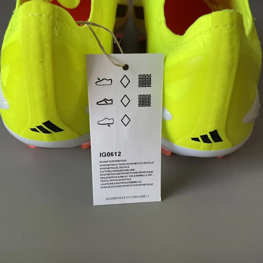 Adidas Crazyfast Elite LL FG Laceless Soccer Cleats Yellow Men Sz 7.5 Wmns 8.5